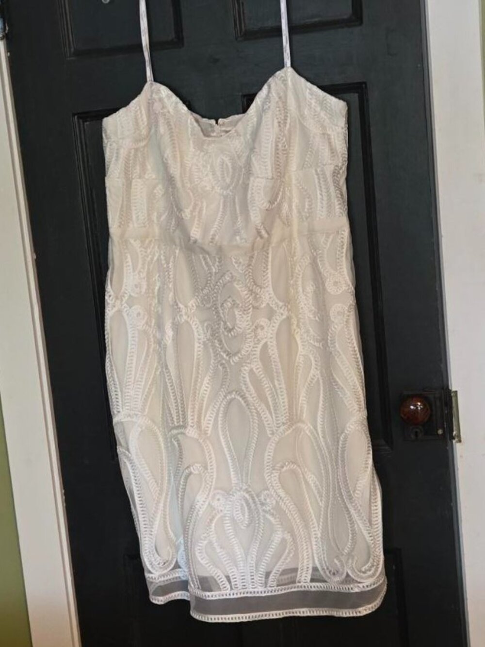 NWT CITY CHIC IVORY STRAPLESS DRESS FULLY LINED SIZE XXL/24